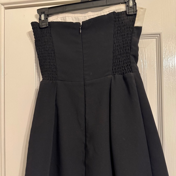 Amanda Uprichard Kerry Skort Romper - Black & Ivory Size X- Small - Picture 4 of 5